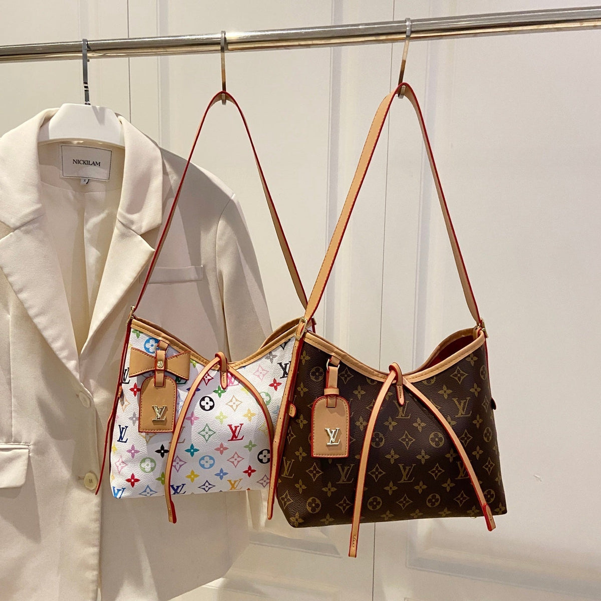 Monogram Cross-Strap Shoulder Bag