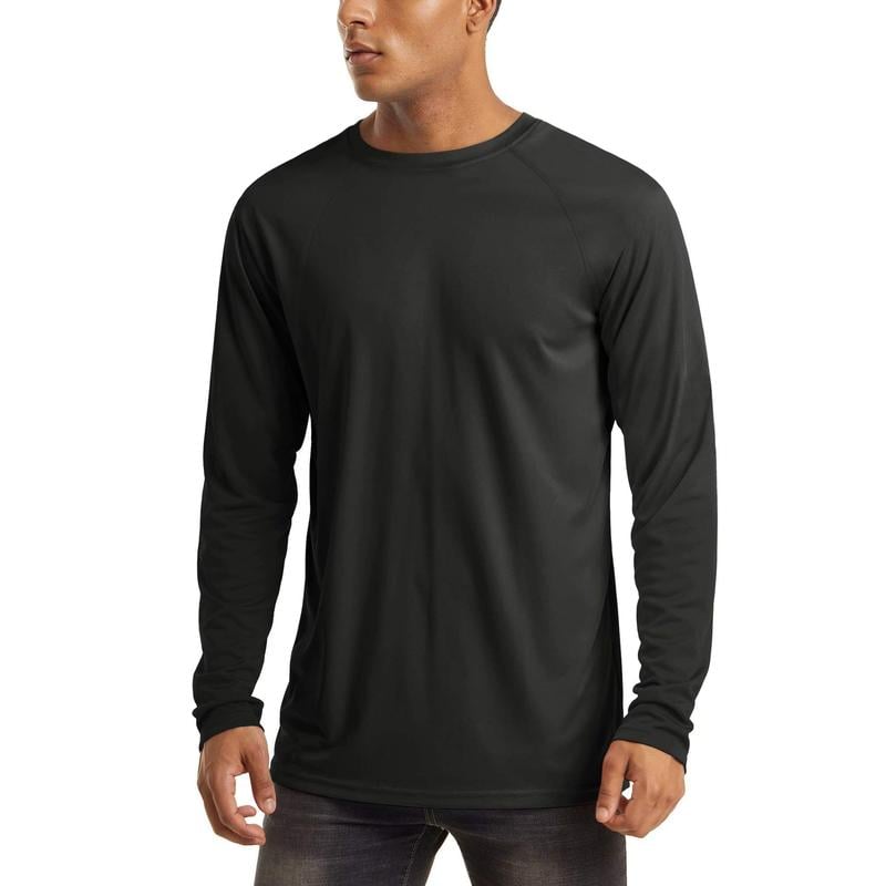 🏕️50K+ Sold⚡Men’s UPF 50+ Long Sleeve Performance Shirt – Quick Dry, Lightweight & Breathable