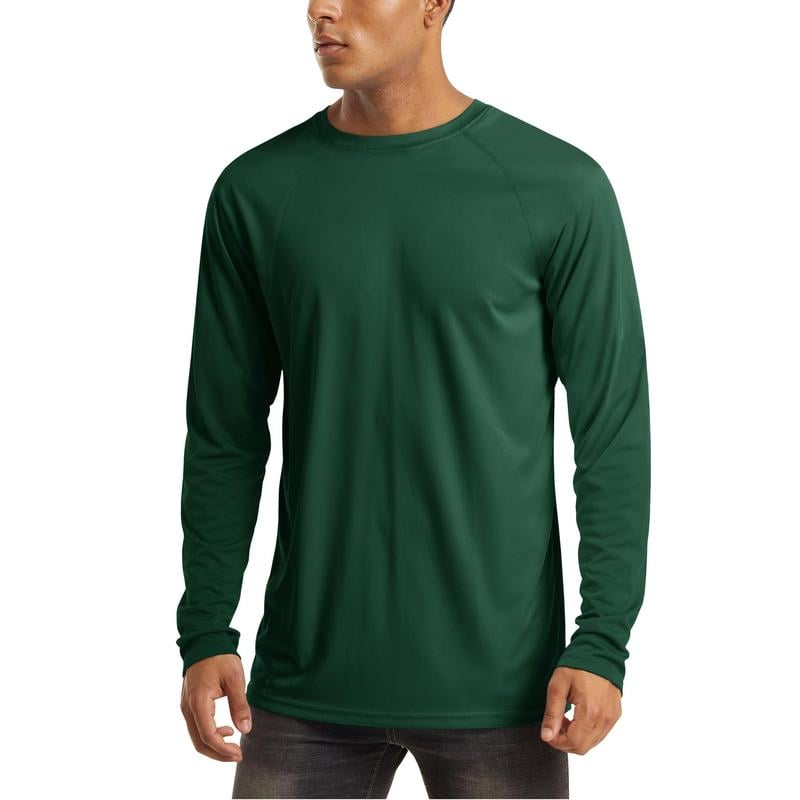 🏕️50K+ Sold⚡Men’s UPF 50+ Long Sleeve Performance Shirt – Quick Dry, Lightweight & Breathable