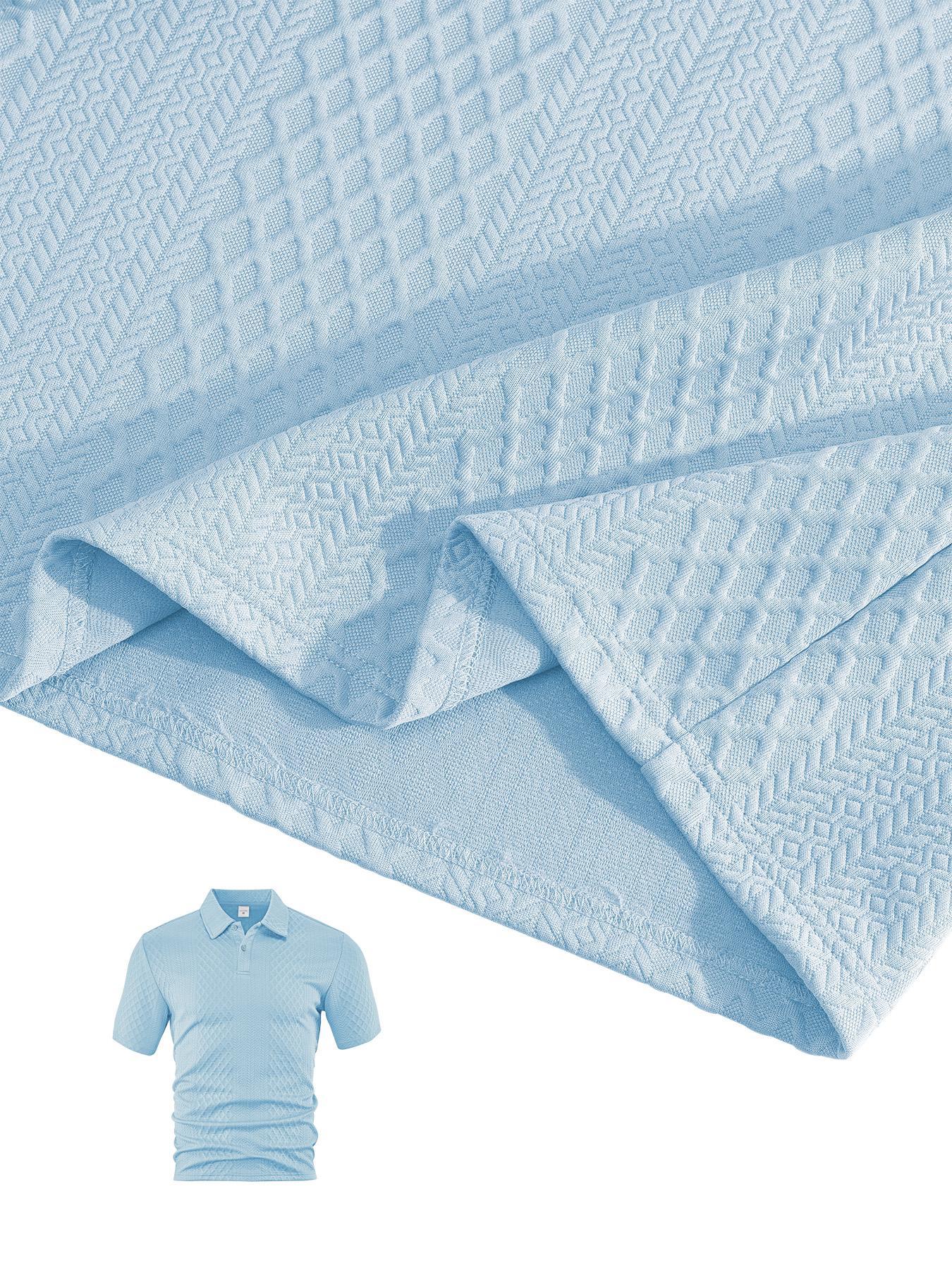 Men's Solid Polo Shirt & Drawstring Shorts Two-Piece Set