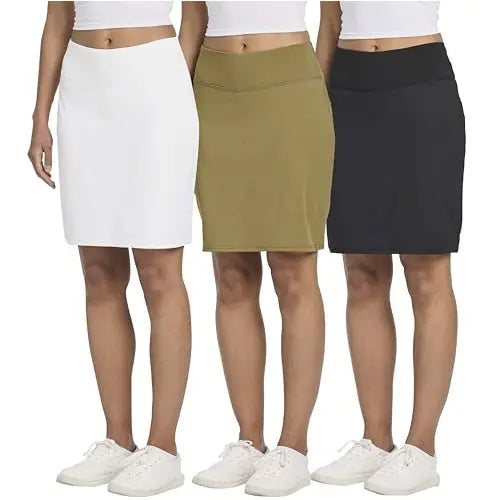 3-Pack Women's 20 Knee-Length Athletic Skorts