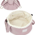 Large Barrel Drawstring Makeup Bag