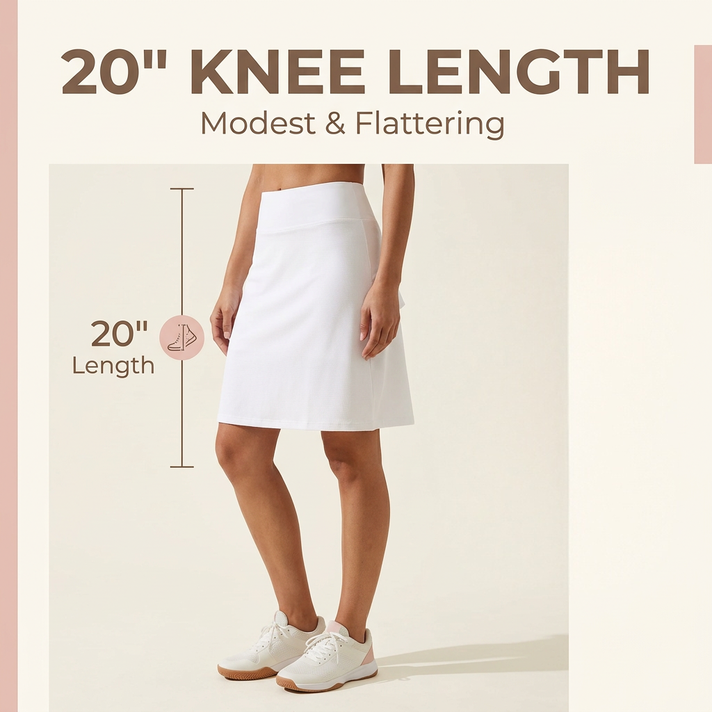 3-Pack Women's 20 Knee-Length Athletic Skorts
