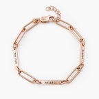 Sterling Silver Custom Name Link Up Bracelet