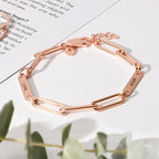 Sterling Silver Custom Name Link Up Bracelet