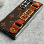 Luxury Brand Strap Holder Case For Samsung Z Fold 7-4