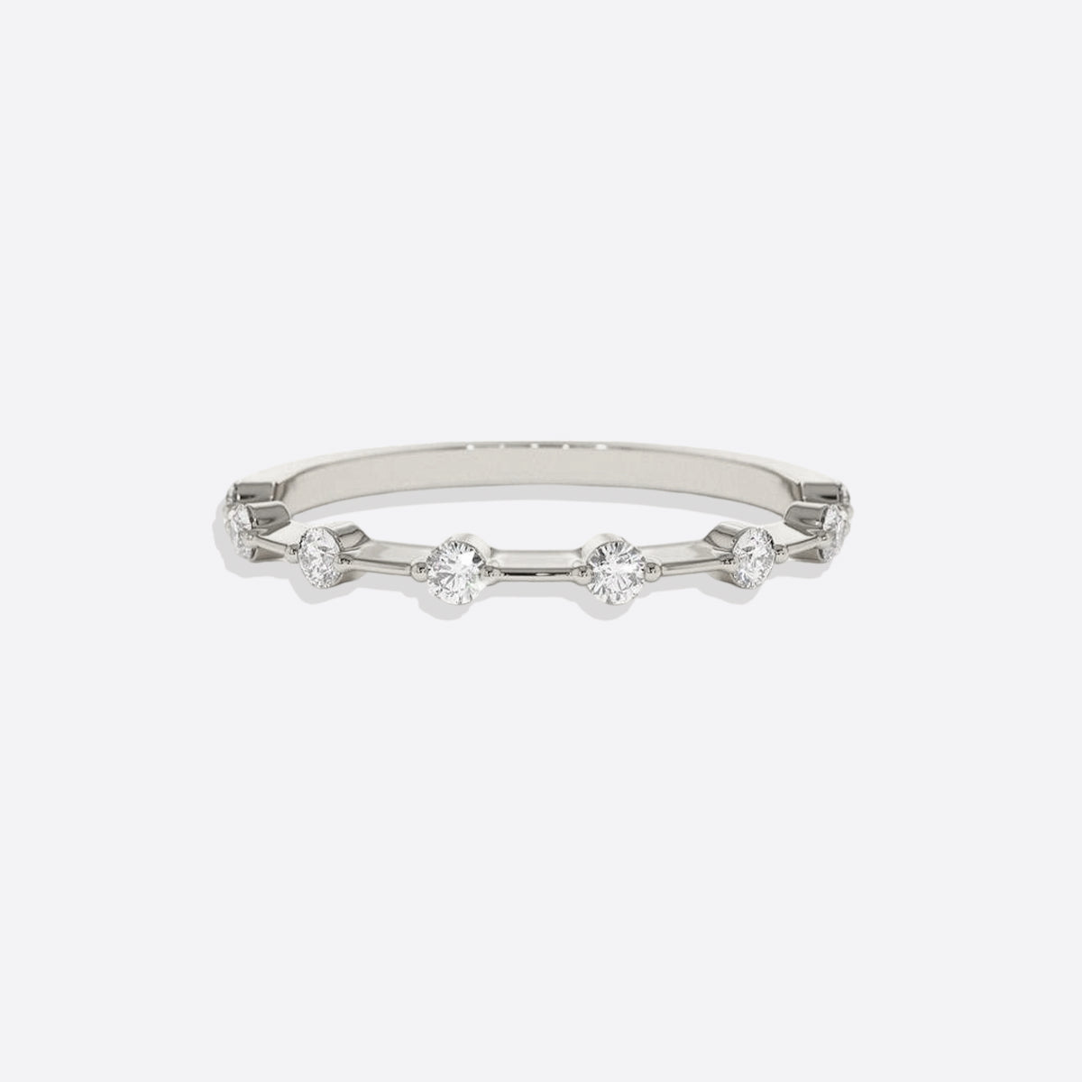 Ultra Thin Floating Eternity Ring