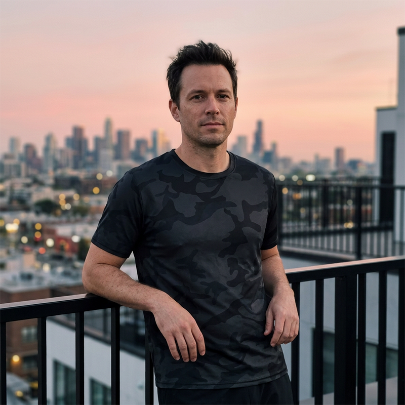 🏃‍♂️ Men's Quick Dry Camo Sports T-Shirt – Moisture Wicking & Active Fit – Train in Style 💪