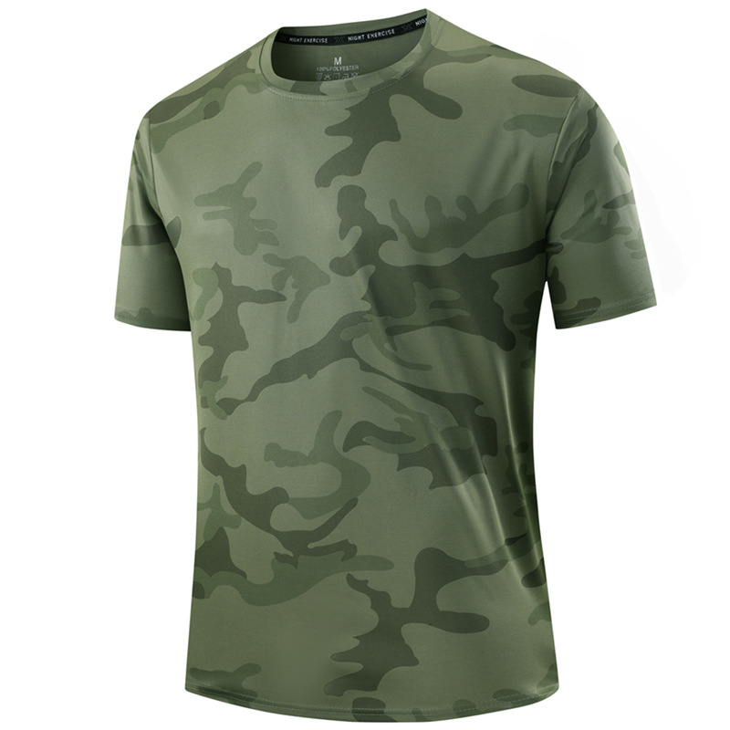 🏃‍♂️ Men's Quick Dry Camo Sports T-Shirt – Moisture Wicking & Active Fit – Train in Style 💪